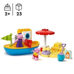 LEGO DUPLO 10432 Le Voyage en Bateau de Peppa Pig - Set de Jeu de Bain pour T...