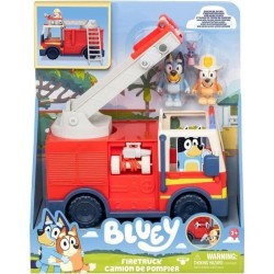 Bluey Le camion de Pompier de Bluey - Univers miniature - MOOSE TOYS