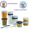 BÉABA - Lot 12 Portions Conservation et 2 Cuilleres Silicone - Pack 1er Repas...