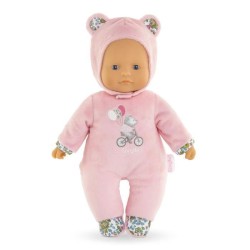 Mon Doudou COROLLE - Pti' Coeur Ours Rose - 30 cm - petit poupon -