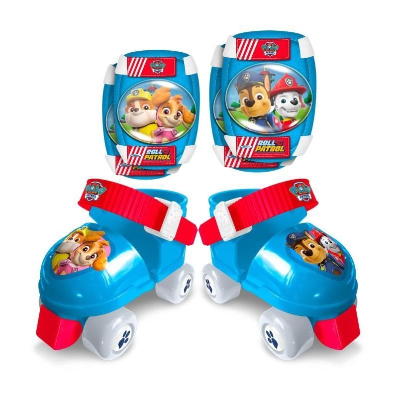 Set Patins a Roulettes et coudieres/genouilleres - ajustable du 23 au 27 - PA...