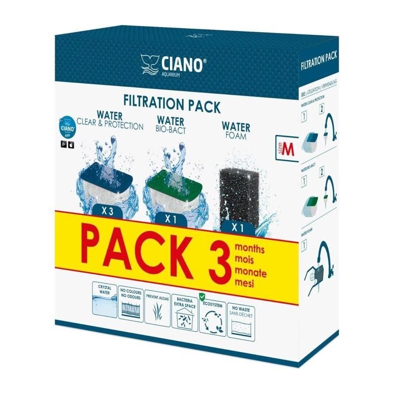CIANO, Aquarium Consommables - Cartouches de Filtration de Rechange pour Filt...