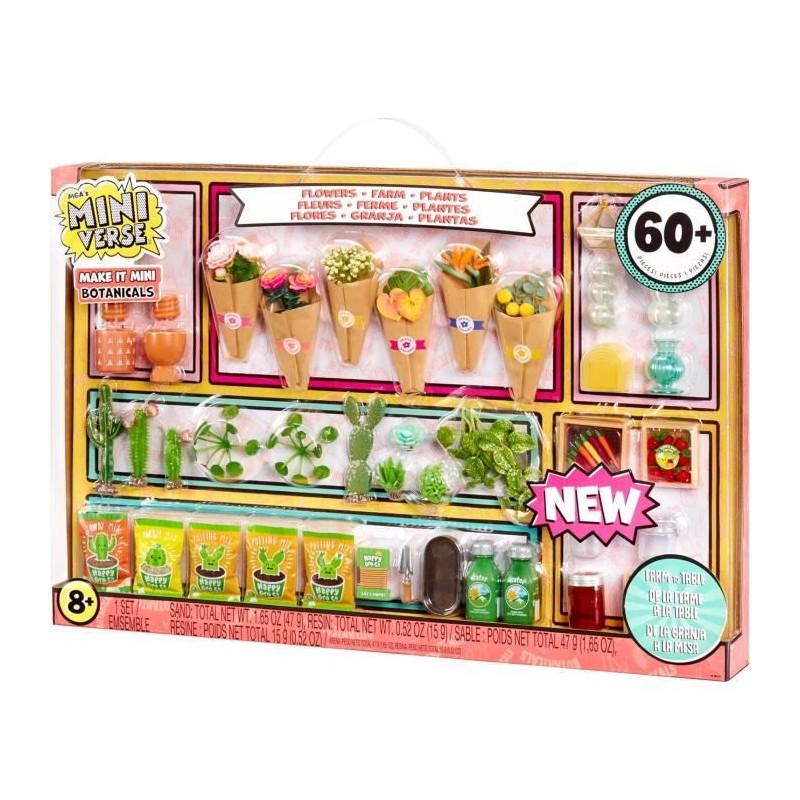 MGA Miniverse - Botanicals - Jeu Créatif - Mini plantes - Loisirs