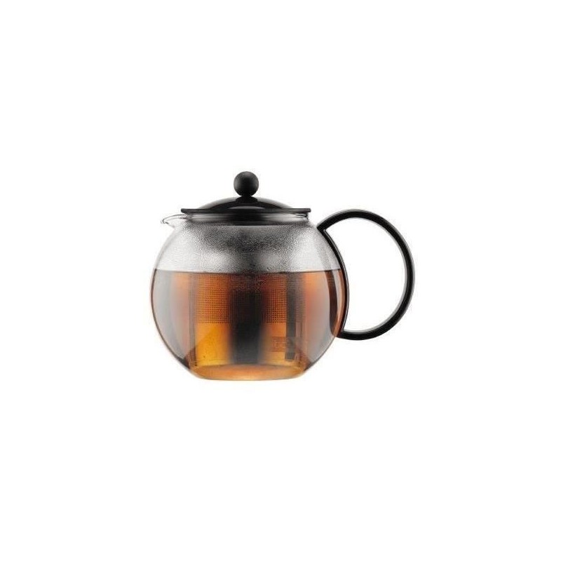 Théiere a piston BODUM - ASSAM - couvercle plastique - filtre en inox - 1.0 l