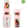 Mini blender - H.KoeNIG - SMOO12 - 300 W - 570 mL - Rose pastel - 2 gourdes i...