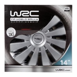Lot de 4 enjoliveurs Gris métallisés 14 pouces - WRC - SEPANG - Look sportif ...