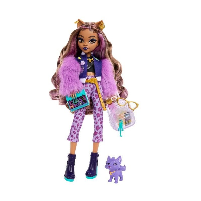 Monster High-Clawdeen Wolf-Poupée avec chien Crescent et accessoires
