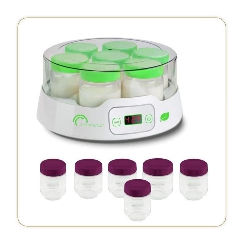 Yaourtiere LITTLE BALANCE - Capacité 7 pots de 190ml + 6 pots additionnels - ...