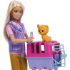 Barbie-Sauvetage d'Animaux-Coffret poupée blonde et accessoires HRG50