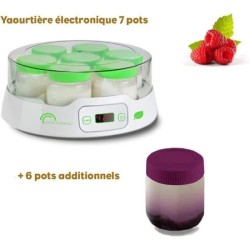 Yaourtiere LITTLE BALANCE - Capacité 7 pots de 190ml + 6 pots additionnels - ...