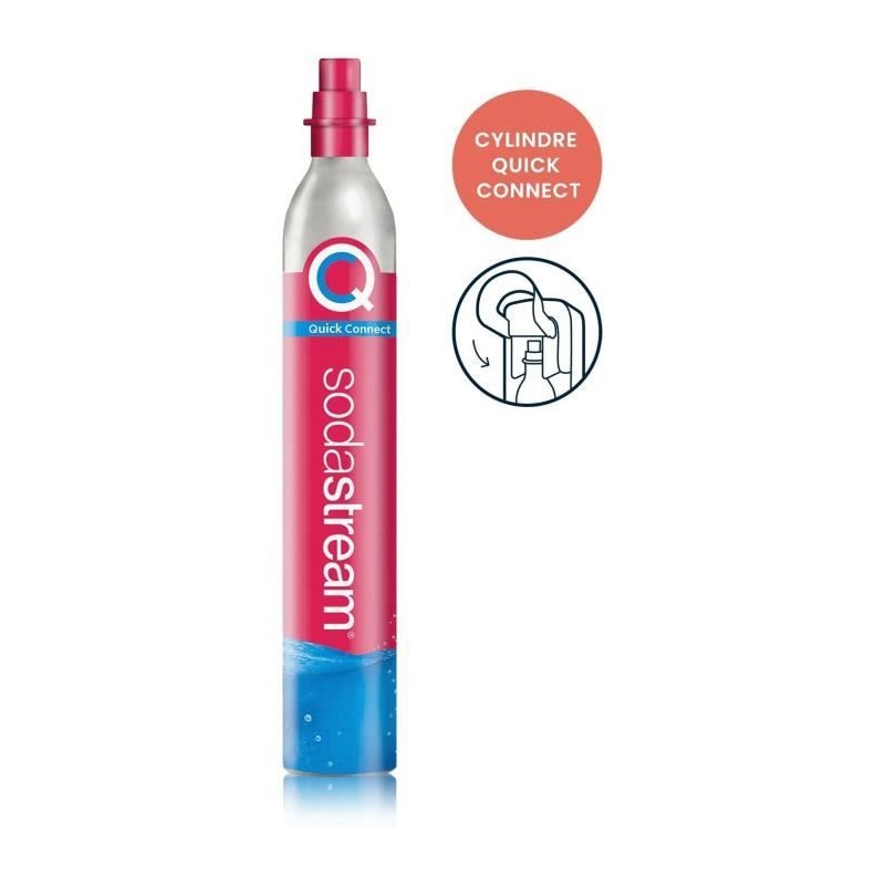 Recharge Gaz SODASTREAM - Systeme Quick Connect a clipser - Jusqu'a 60L d'eau...