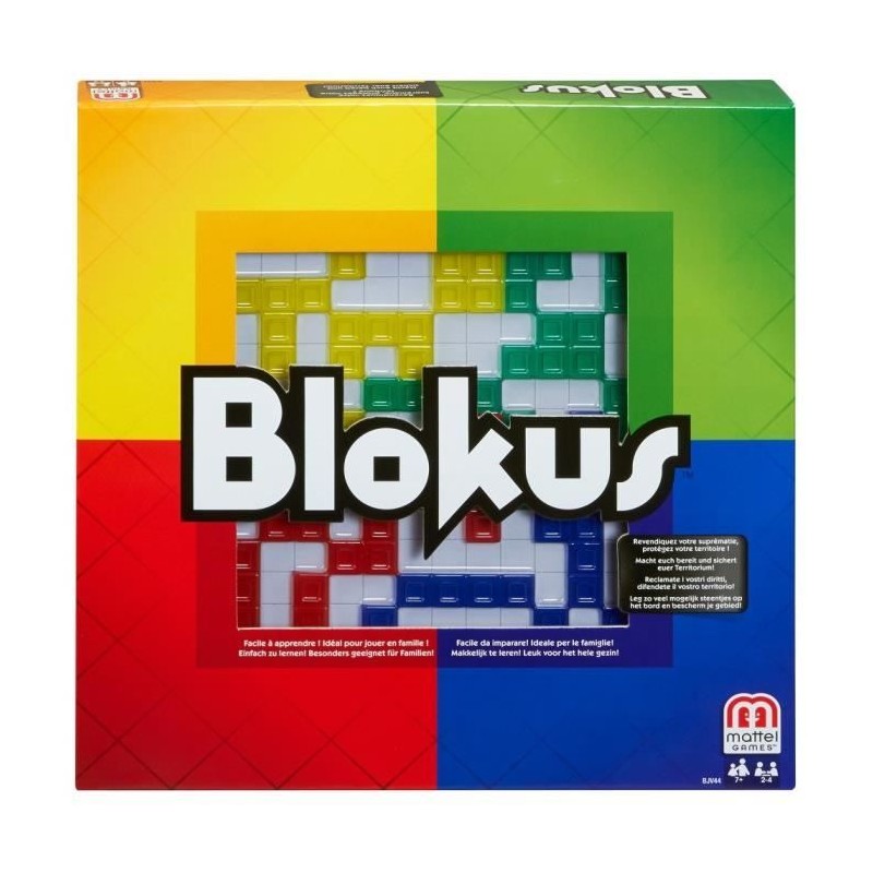 Mattel Games - Blokus - Jeu de Société - 7 ans et + BJV44