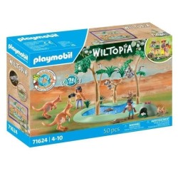 PLAYMOBIL 71624 Explorateurs avec animaux australiens, Wiltopia, 50 pieces, D...