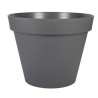 Pot de fleurs rond - EDA - TOSCANE - 76 L - Ø 60 x H 47 cm - Gris anthracite