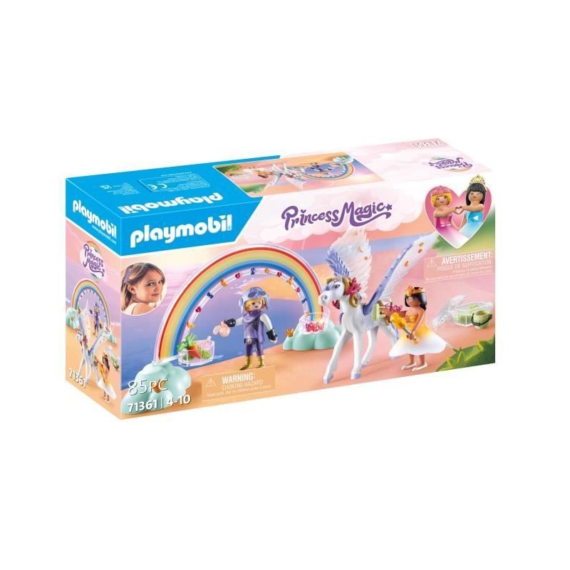 PLAYMOBIL 71361 Cheval ailé a décorer avec princesse, Princess Magic, chevali...