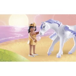 PLAYMOBIL 71361 Cheval ailé a décorer avec princesse, Princess Magic, chevali...