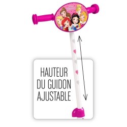 Trottinette 3 Roues - STAMP - DISNEY PRINCESSES - Ajustable en hauteur - Plat...