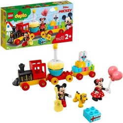 LEGO 10941 DUPLO Disney Le Train d'Anniversaire de Mickey et Minnie Jouet pou...
