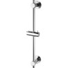 Barre de douche universelle ROUSSEAU - Inox chromé - Longueur 60,5 cm - Diame...
