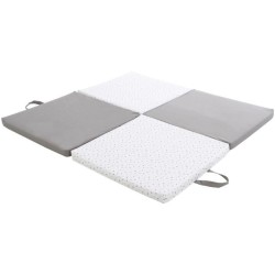 Tapis d'éveil - CANDIDE - Evolutif 3-en-1 - Gris / Etoiles