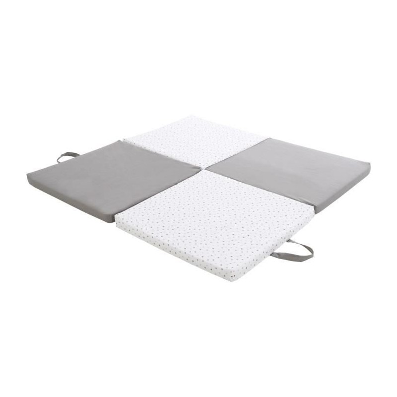 Tapis d'éveil - CANDIDE - Evolutif 3-en-1 - Gris / Etoiles