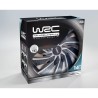 Lot de 4 enjoliveurs Bi-couleur gris & noir 14 pouces - WRC - TURBO - Look ra...