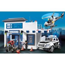 PLAYMOBIL 71602 Poste de police et véhicules, Les Policiers, Action Heroes, 1...