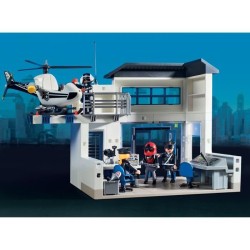 PLAYMOBIL 71602 Poste de police et véhicules, Les Policiers, Action Heroes, 1...
