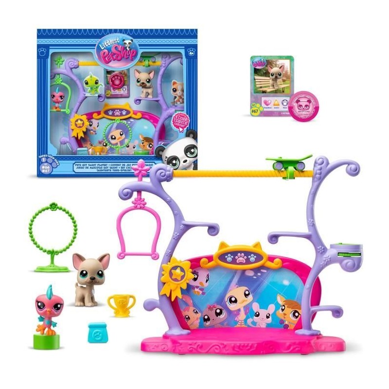 BANDAI - Littlest Pet Shop - Coffret Pets Got Talent - Ensemble de jeu avec 2...
