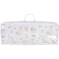 Matelas nomade Balloons - 120 x 60 x 4 cm - Blanc - TINEO