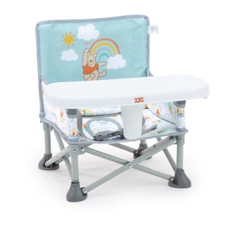 DISNEY BABY -WINNIE- Rehausseur de chaise pliable, nomade, de voyage, Léger e...