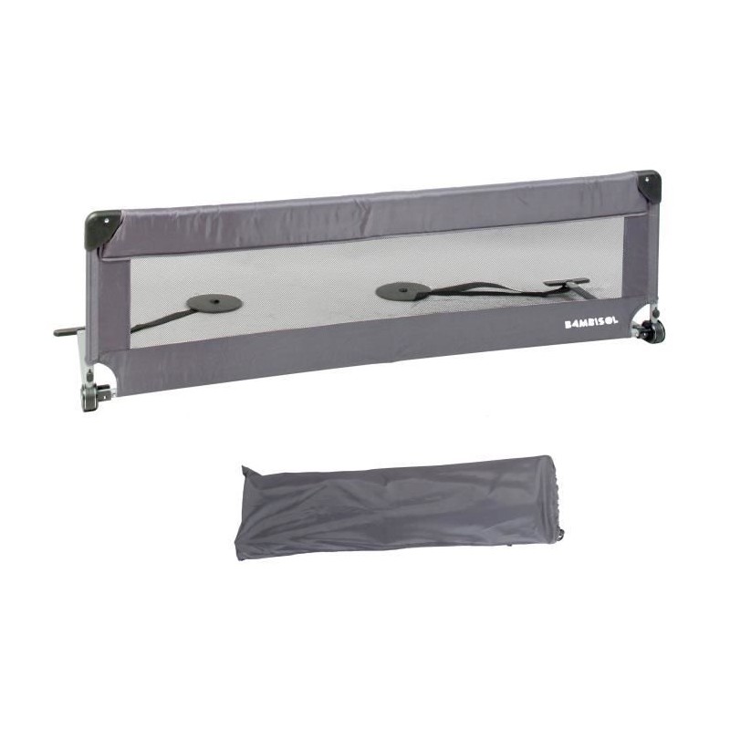 Barriere de lit - LOOPING - BL5003G - Rabattable - Gris
