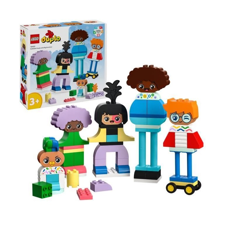 LEGO 10423 DUPLO Ma Ville Personnages a Construire aux Différentes Émotions, ...