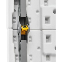 Table de réception pliante - TERRANOVA - Blanche - Structure acier et Plateau...