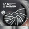 Lot de 4 enjoliveurs Bi-couleur gris & noir 15 pouces - WRC - TURBO - Look ra...
