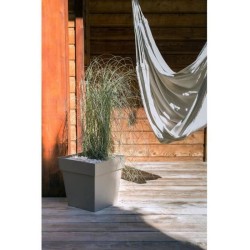 Pot de fleurs Carré 50 cm - EDA - Toscane - 87 L - 49,5 x 49,5 x H.52,5 cm - ...