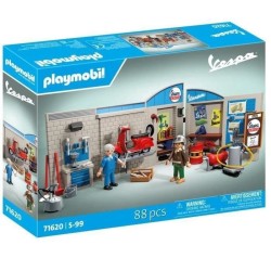 PLAYMOBIL 71620 Vespa Garage, Style rétro, années 60, 88 pieces, Adulte, Clas...