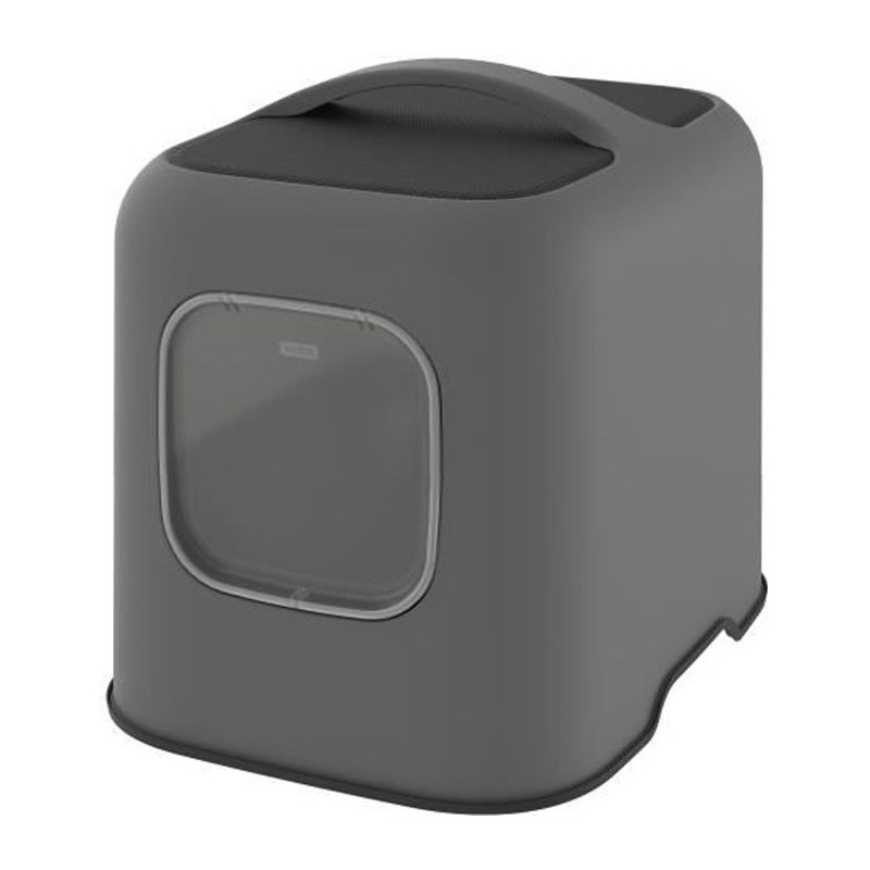 ROTHO - Maison toilette pour chat 50 x 38x 40 cm - Bac a litiere - Anthracite