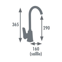 Edouard Rousseau - Mitigeur Evier ORYS - Chromé