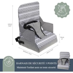 Réhausseur pour enfants - DREAMBABY - ON-THE-GO - Portable avec compartiments...