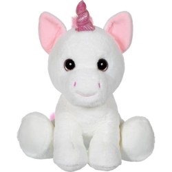 Peluche Licorne GIPSY - Puppy Eyes Pets 40 cm - Blanc - Pour Enfant des la Na...