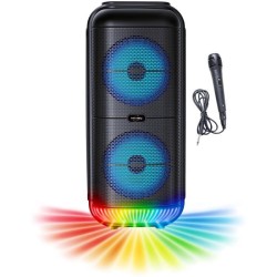 Enceinte Karaoké lumineuse - INOVALLEY - KA22-BTH - Bluetooth V5.0 - 49 cm - ...
