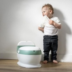 Mini toilette - THERMOBABY - Vert Sauge - Confortable avec bruit de chasse d'eau