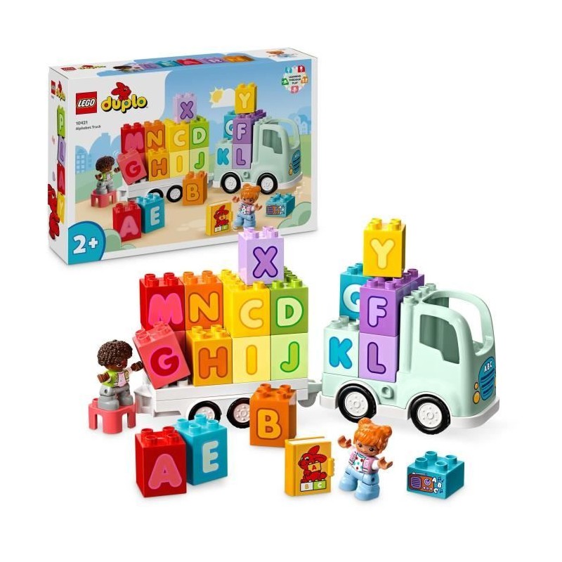 LEGO 10421 DUPLO Ma Ville Le Camion de l'Alphabet, Jouet d'Apprentissage de l...