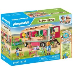 PLAYMOBIL 71441 Roulotte café boutique, Country La vie a la ferme, 145 pieces...