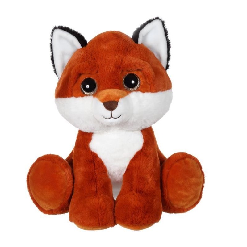Peluche renard GIPSY - Puppy Eyes Pets 40 cm - Marron - Mixte - Enfant - Inté...