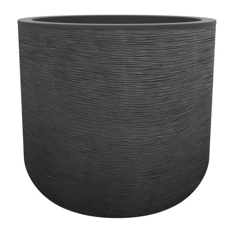 Pot de fleurs Rond 50 cm - EDA - Graphit Up - 67 L - Ø 48,5 x H. 46,2 cm- Gri...