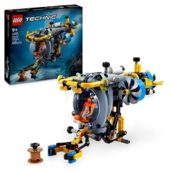 LEGO Technic 42201 Le sous marin de recherche en haute mer - Jeu de construct...