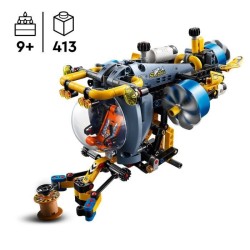 LEGO Technic 42201 Le sous marin de recherche en haute mer - Jeu de construct...