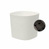 Pot avec réserve d'eau - GARDEN ID Respect - Blanc 40 x 40 cm - 100% déchets ...